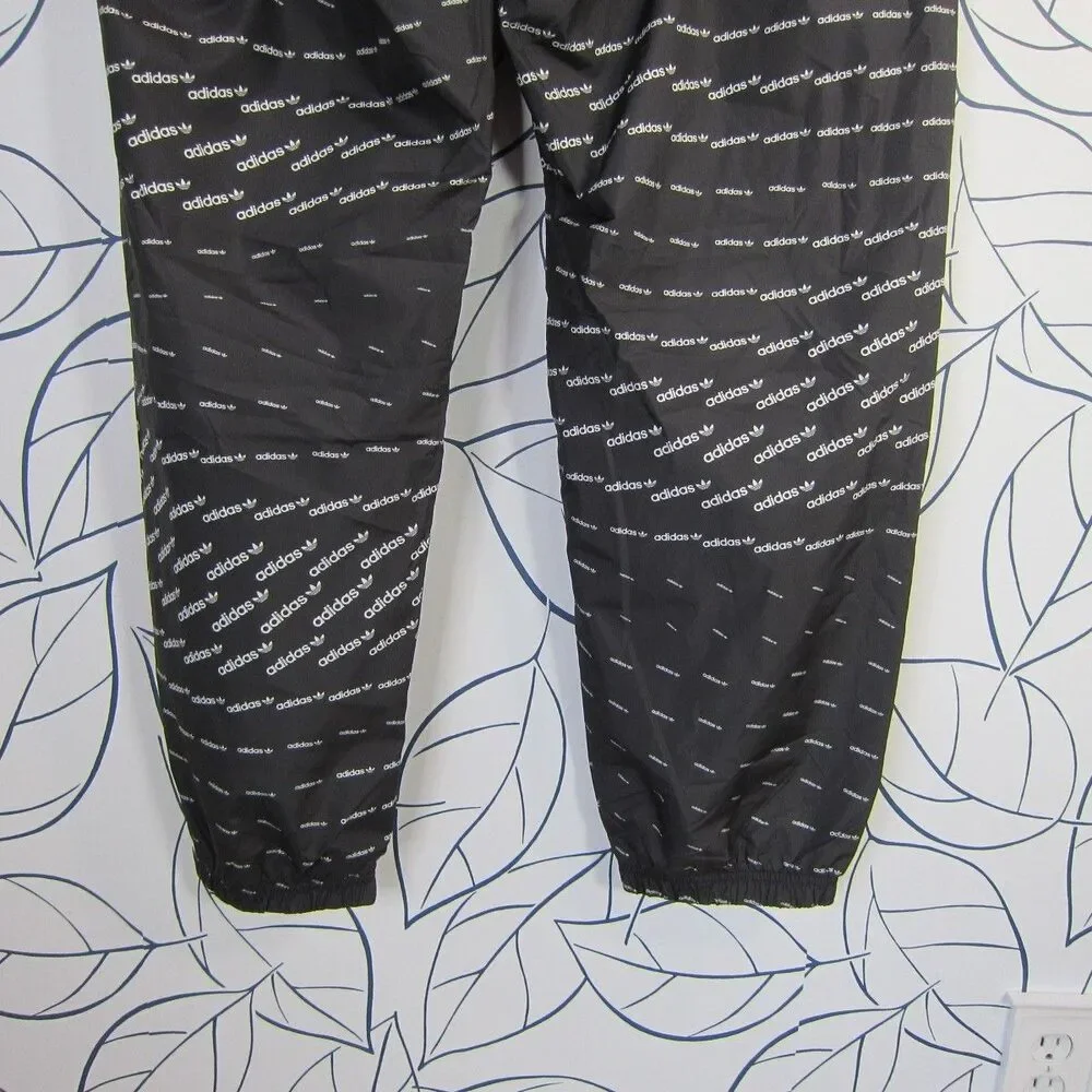 Adidas Originals Men's XL Black Regular Fit Monogram Logo Track Pants H13484 NWT